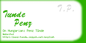 tunde penz business card